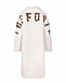 Пальто молочного цвета с надписью The Forte Forte dei Marmi Couture | Фото 5