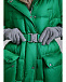 Зеленое пальто-пуховик с капюшоном Naumi | Фото 15