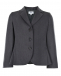 Серый приталенный пиджак с баской Aletta | Фото 1