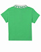 Зеленая футболка-поло с полосками на воротнике Fendi | Фото 2