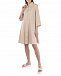 Платье-рубашка песочного цвета Pietro Brunelli | Фото 5