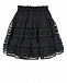 Черная юбка-мини с шитьем Charo Ruiz | Фото 2