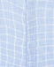 Рубашка в мелкую клетку, голубая Emporio Armani | Фото 3