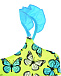Желтый купальник с принтом &quot;бабочки&quot; Saint Barth | Фото 3