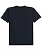 Темно-синяя футболка с вышитым логотипом Dolce&Gabbana | Фото 2