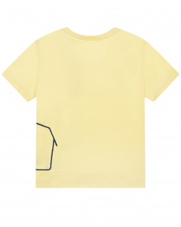 Желтая футболка с вышивкой &quot;носорог&quot; Sanetta fiftyseven Желтый, арт. 902291 2252 | Фото 2