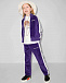Фиолетовые спортивные брюки с белыми лампасами  | Фото 4