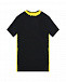 Черная футболка с желтым лого Moschino | Фото 2