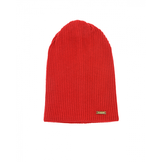 Красная шапка из шерсти Il Trenino | Фото 1