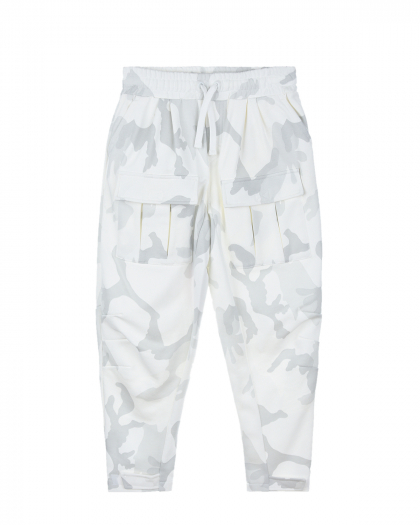 Белые брюки с камуфляжным принтом Dolce&Gabbana | Фото 1