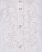 Белая рубашка с кружевной отделкой Monnalisa | Фото 3