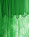 Зеленое платье с кружевной отделкой Self Portrait | Фото 4