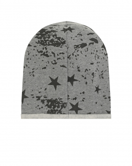Серая шапка со звездами Catya Серый, арт. 215520 8334 | Фото 2