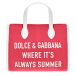 Сумка-шопер, розовая Dolce&Gabbana | Фото 1