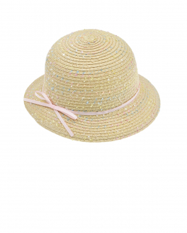 Бежевая шляпа с разноцветной вышивкой MaxiMo Бежевый, арт. 03523-914900 2499 | Фото 1