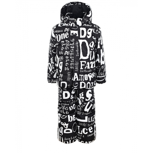 Черно-белый комплект (куртка + полукомбинезон) Dolce&Gabbana | Фото 1