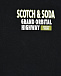 Черная футболка с белым лого Scotch&Soda | Фото 3