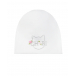 Белая шапка с декором &quot;кот&quot; Chobi | Фото 1