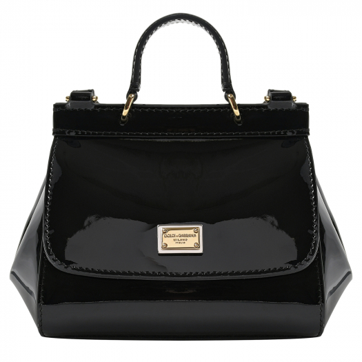 Черная лаковая сумка Dolce&Gabbana | Фото 1