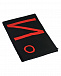 Черный шарф с красным логотипом, 165x26 см No. 21 | Фото 2