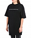 Черное платье-футболка oversize MSGM | Фото 7