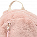 Розовый рюкзак с меховой отделкой 28х20х9 см IL Gufo | Фото 7