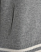 Бомбер с манжетами в полоску, серый Allude | Фото 8