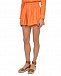 Оранжевые шорты с поясом на резинке 120% Lino | Фото 5
