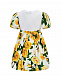 Платье с принтом &quot;желтые розы&quot; Dolce&Gabbana | Фото 2