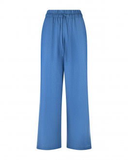 Синие брюки с поясом на кулиске Dan Maralex Синий, арт. 361040113 | Фото 1