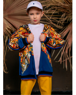 Спортивная куртка с мраморным эффектом Dolce&Gabbana Мультиколор, арт. L4JWDA G7BZV HO3IP | Фото 2