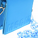 Голубая сумка с цепочкой в тон, 12x12x3 см MSGM | Фото 6