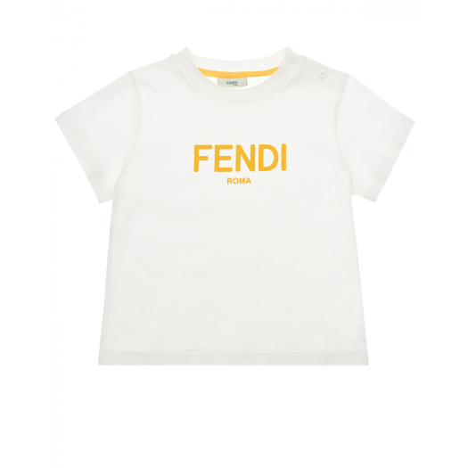 Футболка с принтом на груди Fendi | Фото 1