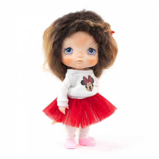 Кукла ХОЛОЛА в свитере Мини-Маус, рыжие волосы, кастом., 16 см Carolon | Фото 1