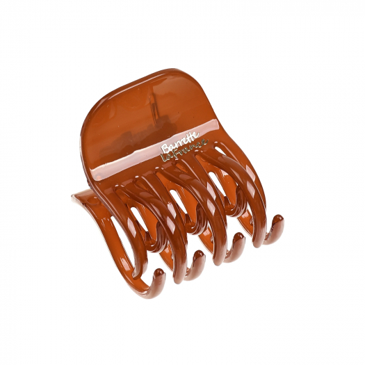 Крабик для волос с надписью, коричневый Tais | Фото 1