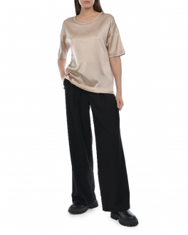Шелковая блуза пудрового цвета Panicale , арт. D31941G/MC 31D94A 0220 | Фото 2