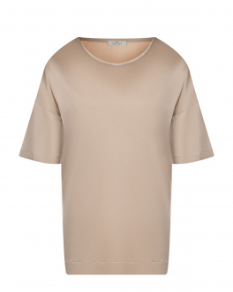 Шелковая блуза пудрового цвета Panicale , арт. D31941G/MC 31D94A 0220 | Фото 1