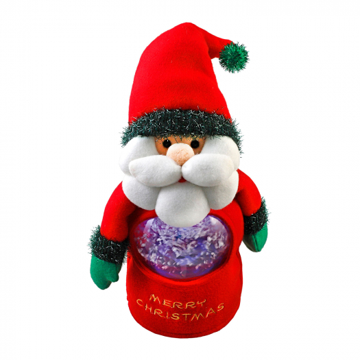 Новогодний сувенир &quot;Санта с шаром&quot;, красный, (LED), 25*11,5 см Edelman | Фото 1