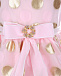 Нарядное платье розового цвета с принтом горох David Charles | Фото 3