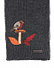 Серый шарф с аппликацией Dolce&Gabbana | Фото 3