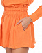 Оранжевые шорты с поясом на резинке 120% Lino | Фото 6