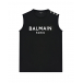 Черная футболка без рукавов Balmain | Фото 1