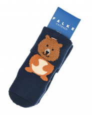 Темно-синие носки с принтом "медвежонок"