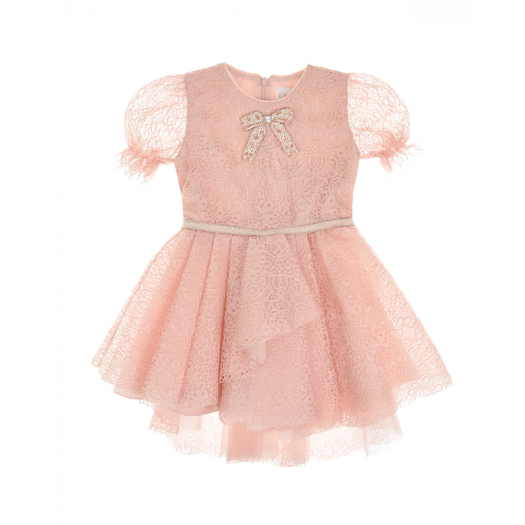 Розовое кружевное платье Eirene | Фото 1