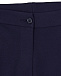 Темно-синие брюки с атласным лампасом Dal Lago | Фото 5