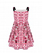 Бело-розовое платье с принтом &quot;майолика&quot; Dolce&Gabbana | Фото 2