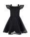 Черное платье с отделкой бусинами David Charles | Фото 1