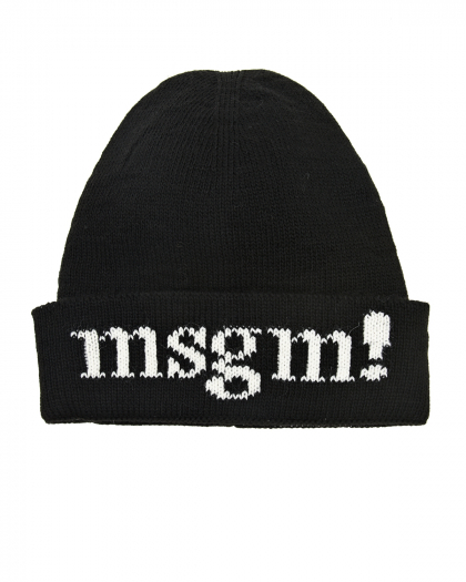 Шапка с логотипом на отвороте MSGM | Фото 1