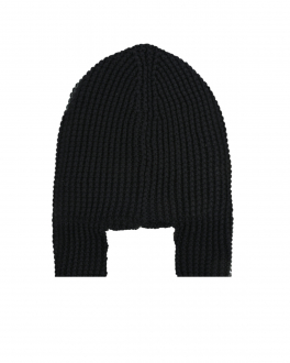 Черная шапка с отворотом Joli Bebe Черный, арт. B4315D 96 | Фото 2