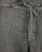 Серые шорты на завязке с подворотом 120% Lino | Фото 7